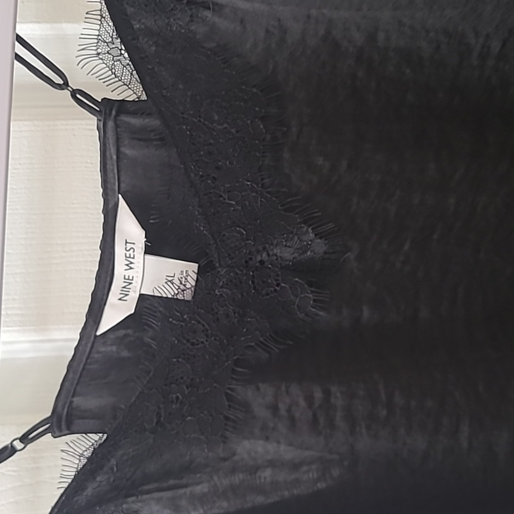 Nine West Black Cami with Lace Detail - Picture 2 of 3